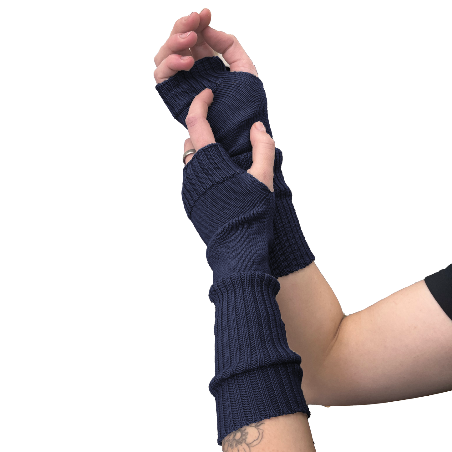 The Gembrook Fingerless Merino Mitts