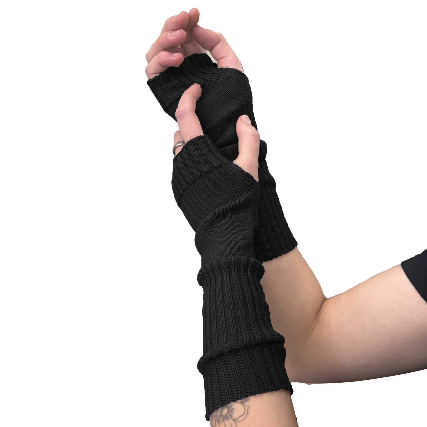 The Gembrook Fingerless Merino Mitts