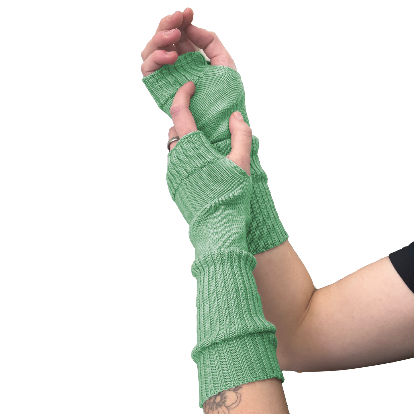 The Gembrook Fingerless Merino Mitts
