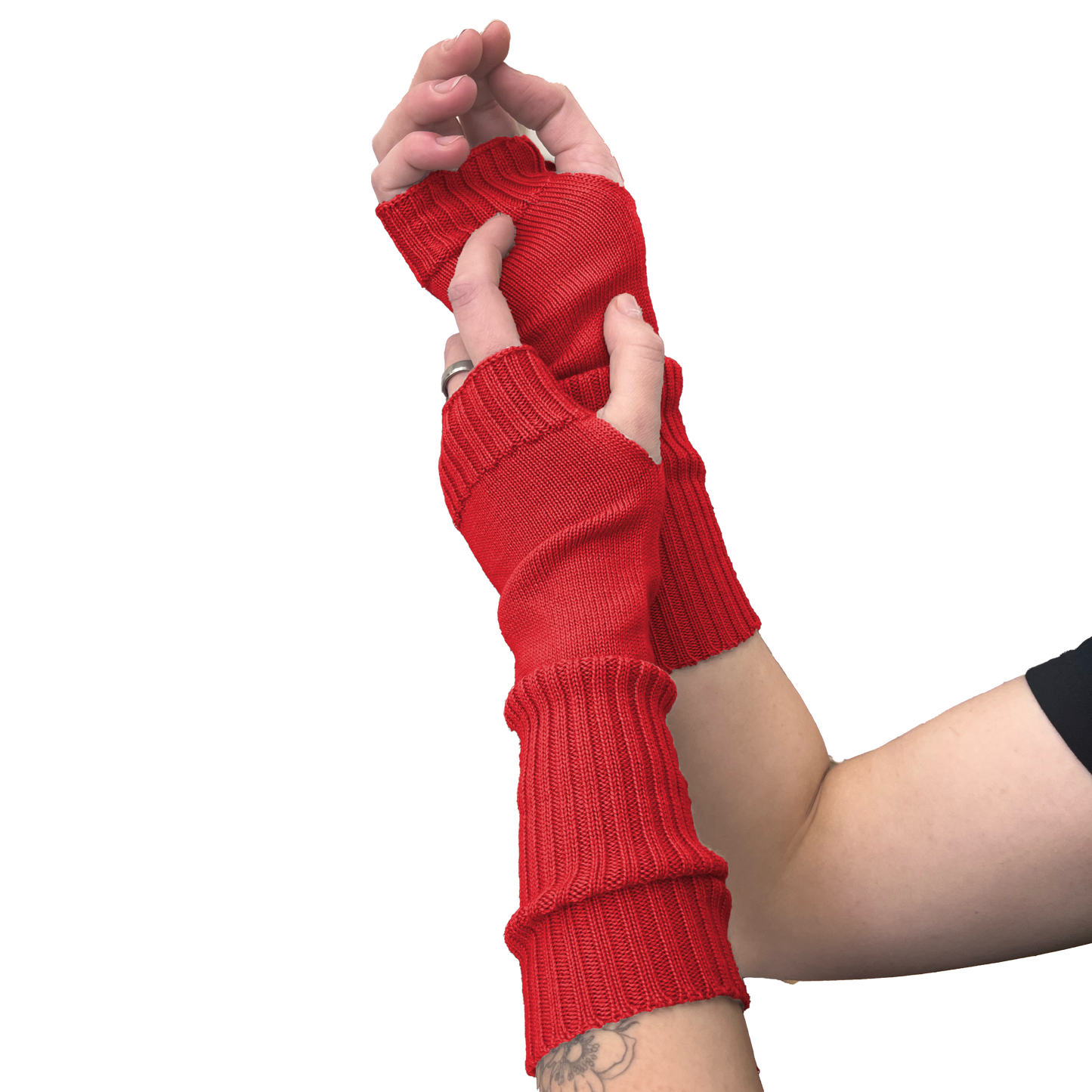 The Gembrook Fingerless Merino Mitts