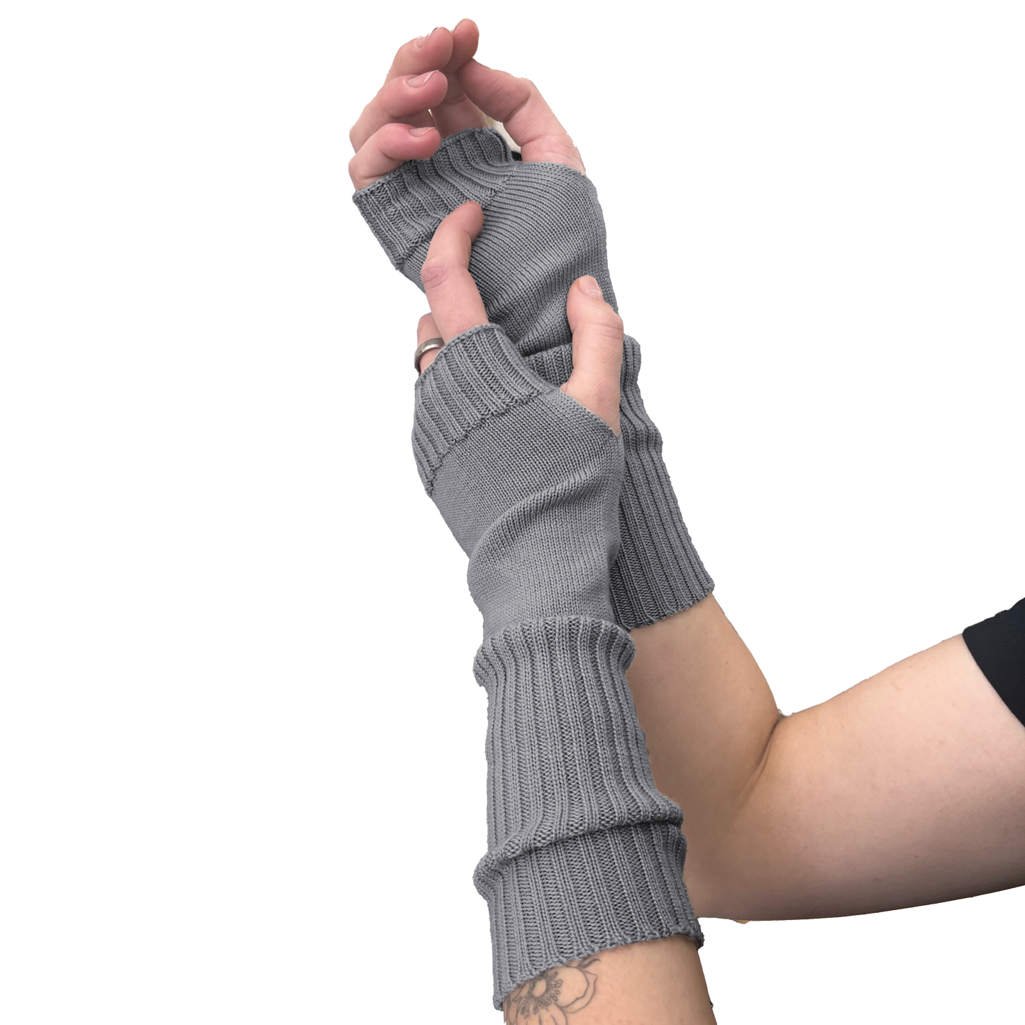 The Gembrook Fingerless Merino Mitts