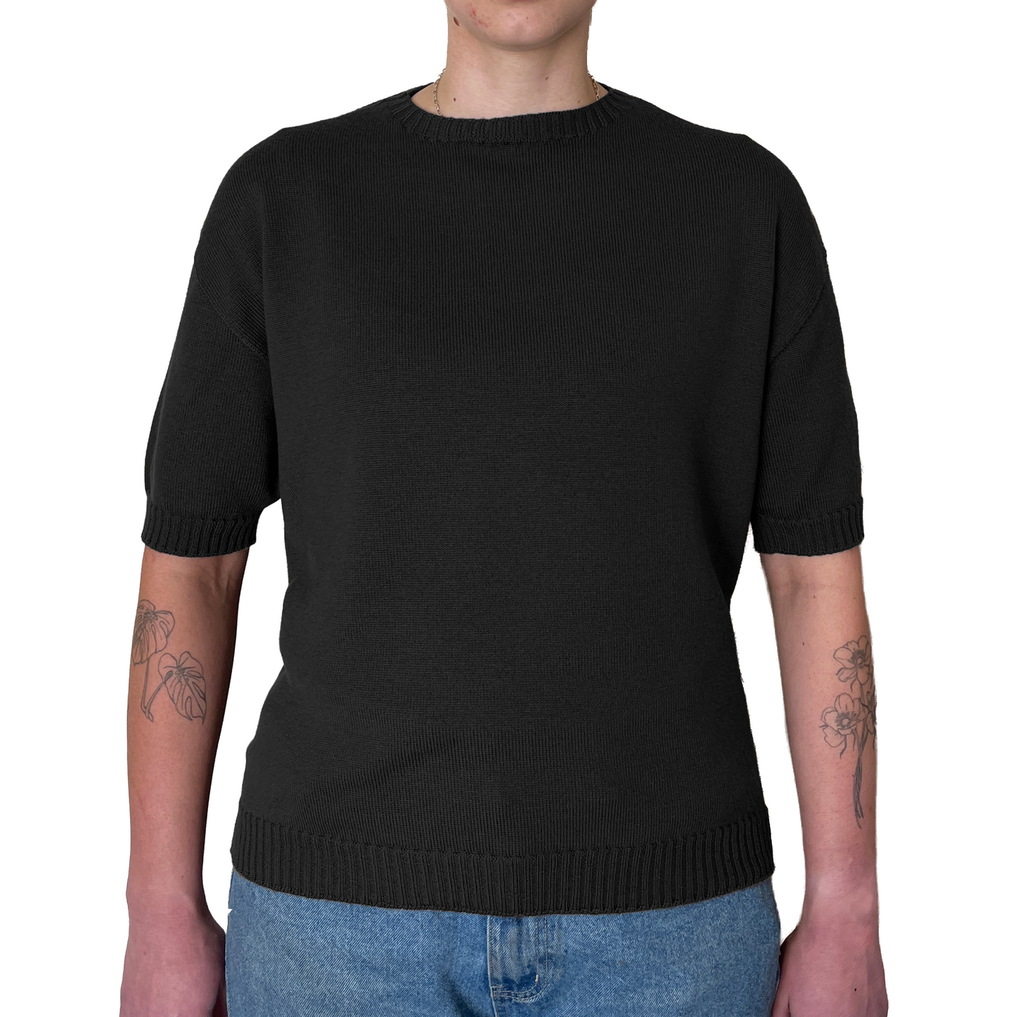 The Gladys boxy crew shirt - hip length