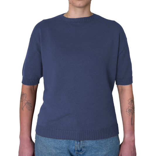 The Gladys boxy crew shirt - hip length