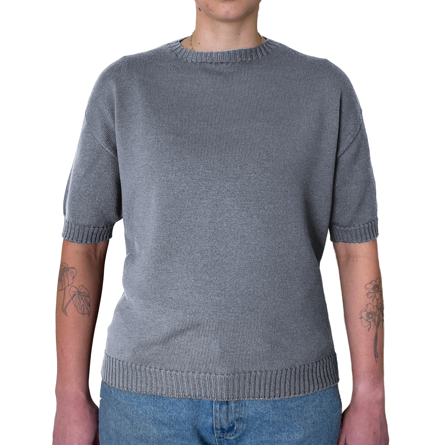 The Gladys boxy crew shirt - hip length