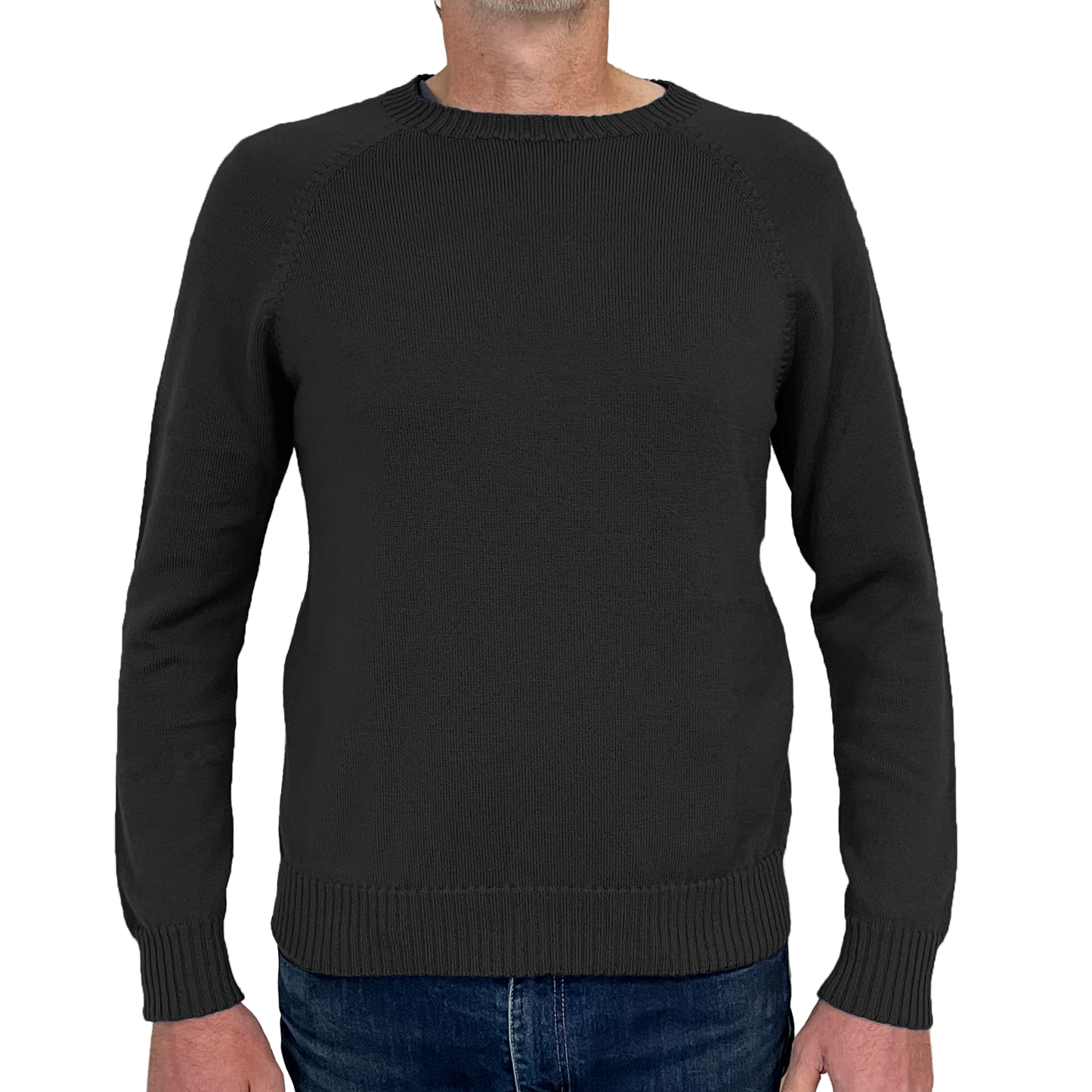 The Yarra Crew Neck raglan sleeve merino jumper