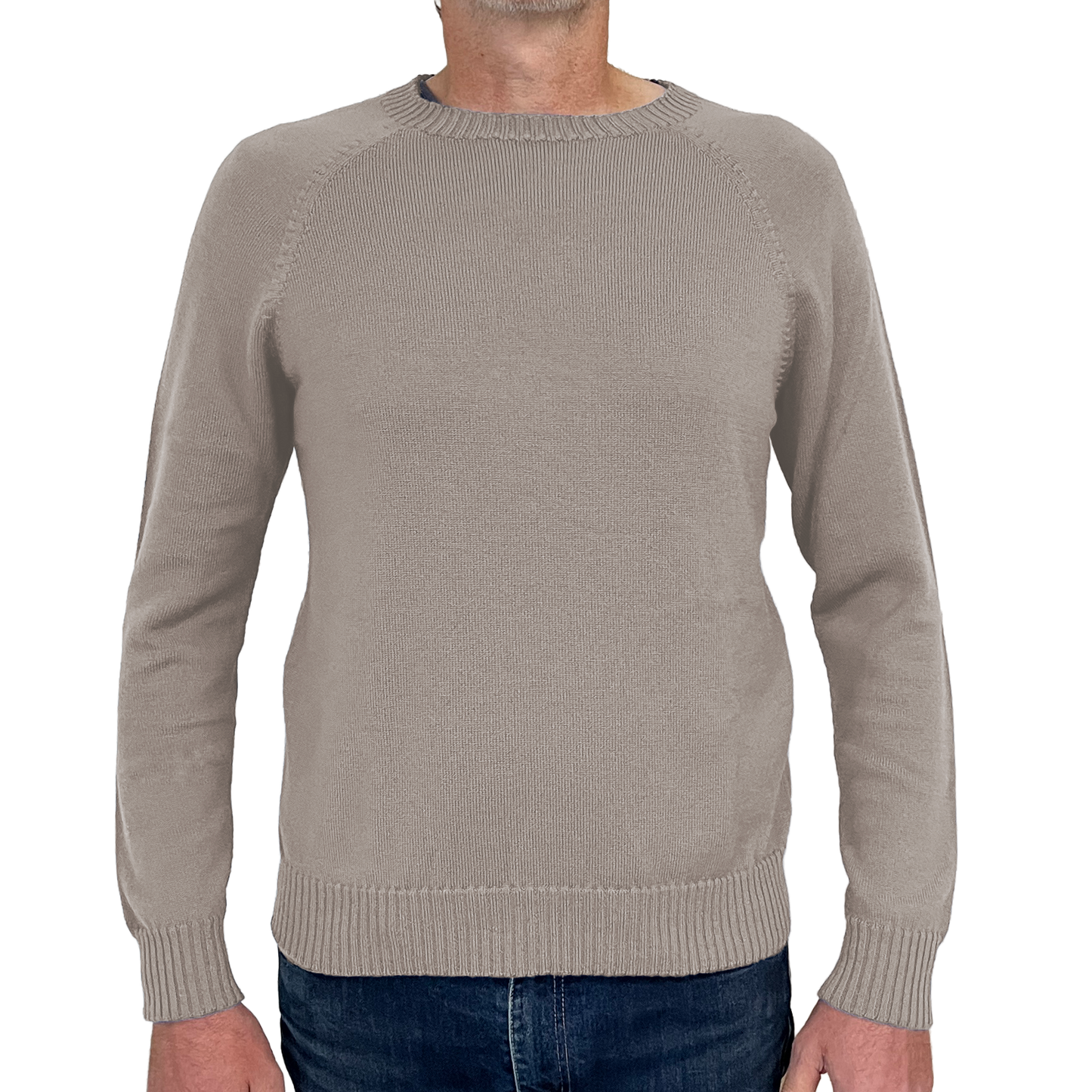 The Yarra Crew Neck raglan sleeve merino jumper