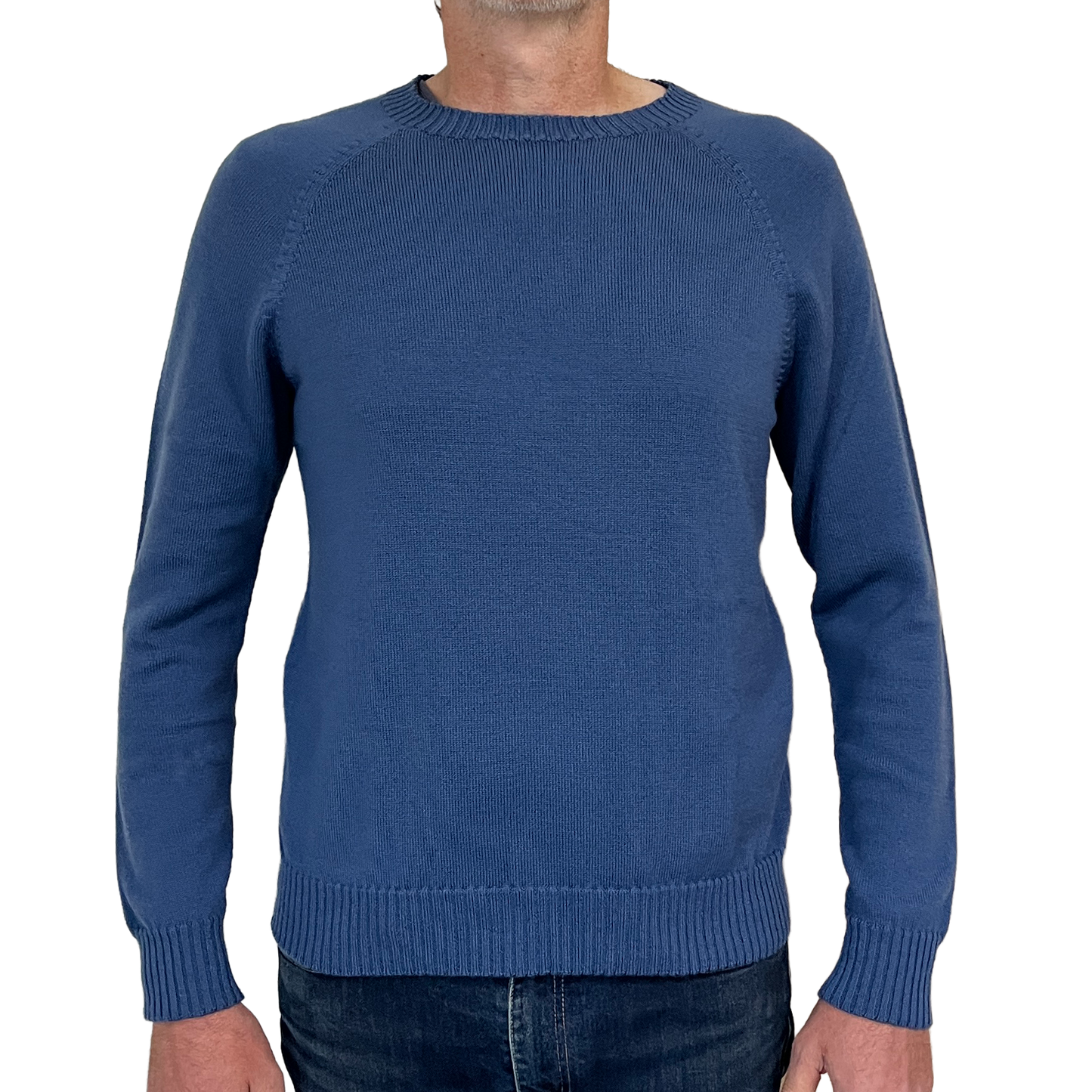 The Yarra Crew Neck raglan sleeve merino jumper