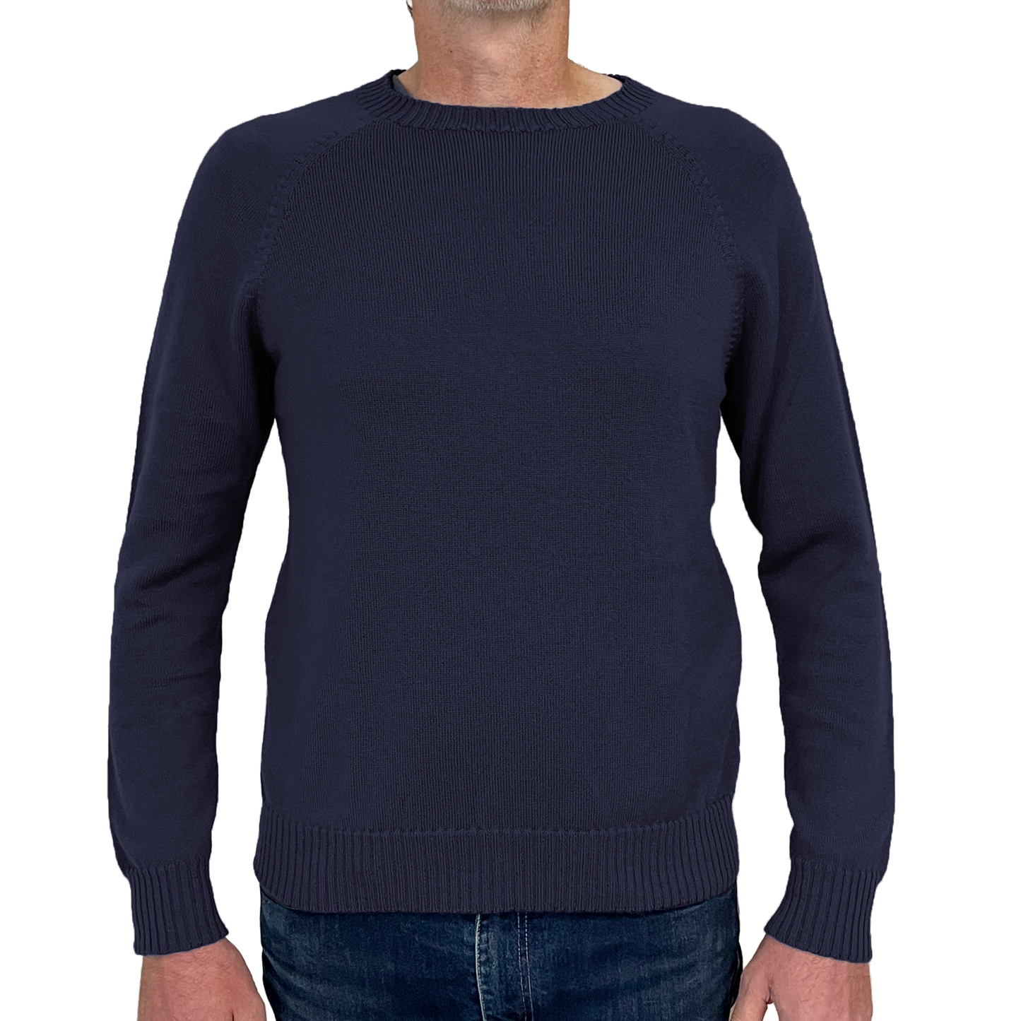The Yarra Crew Neck raglan sleeve merino jumper