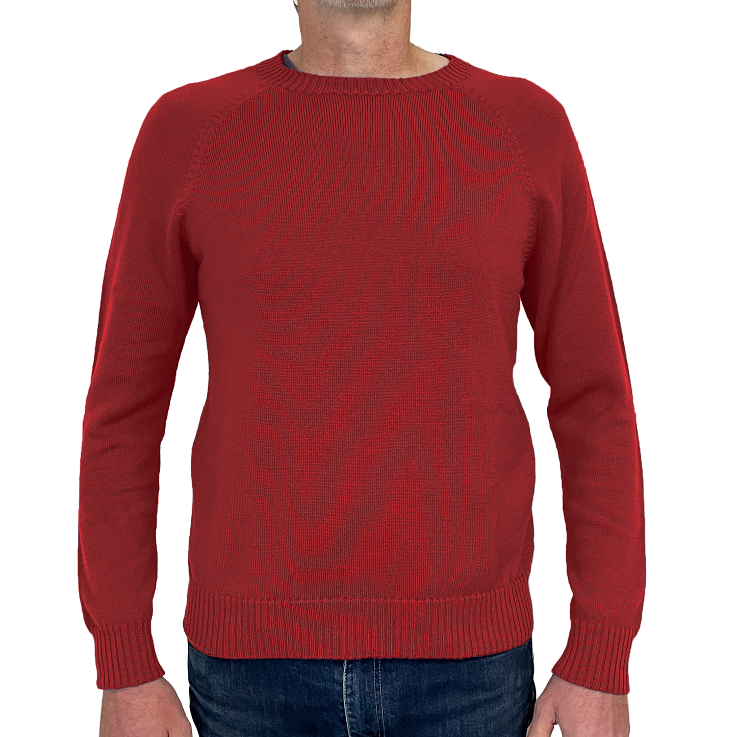 The Yarra Crew Neck raglan sleeve merino jumper