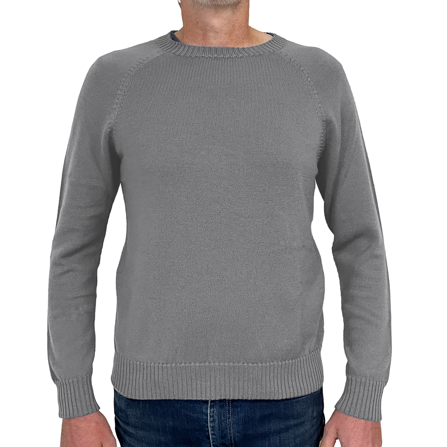 The Yarra Crew Neck raglan sleeve merino jumper