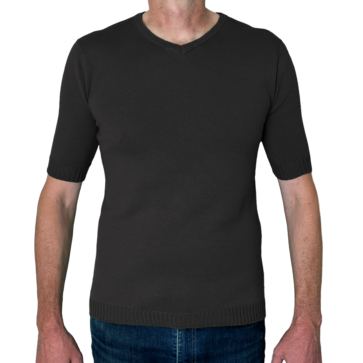 The Yallock v-neck short sleeve merino shirt