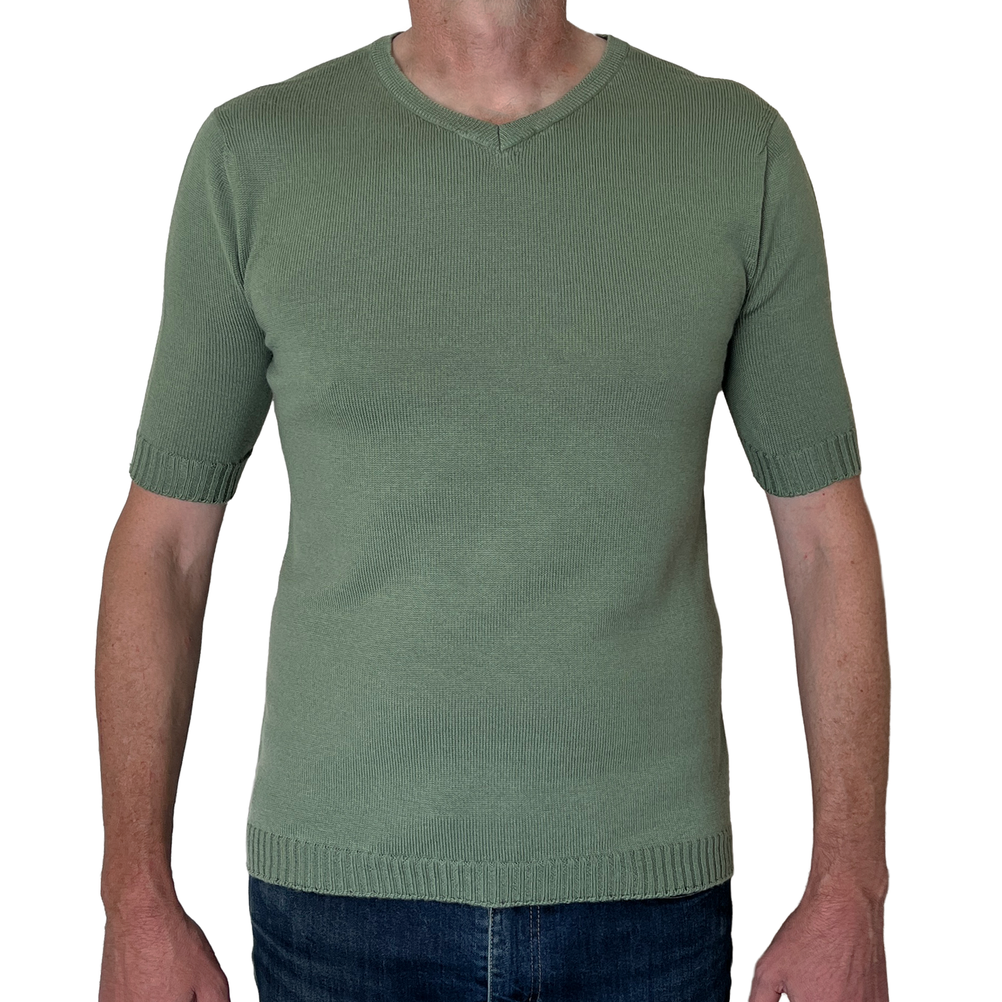 The Yallock v-neck short sleeve merino shirt