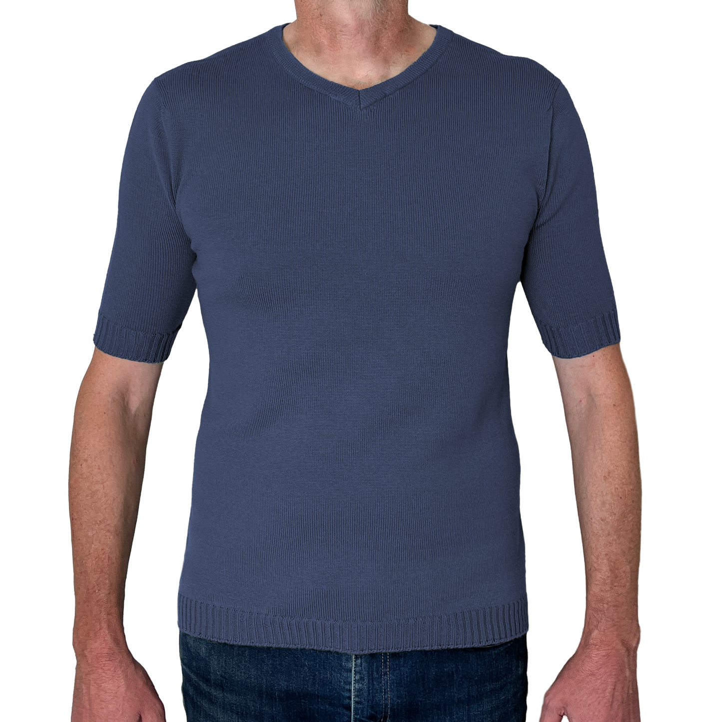 The Yallock v-neck short sleeve merino shirt