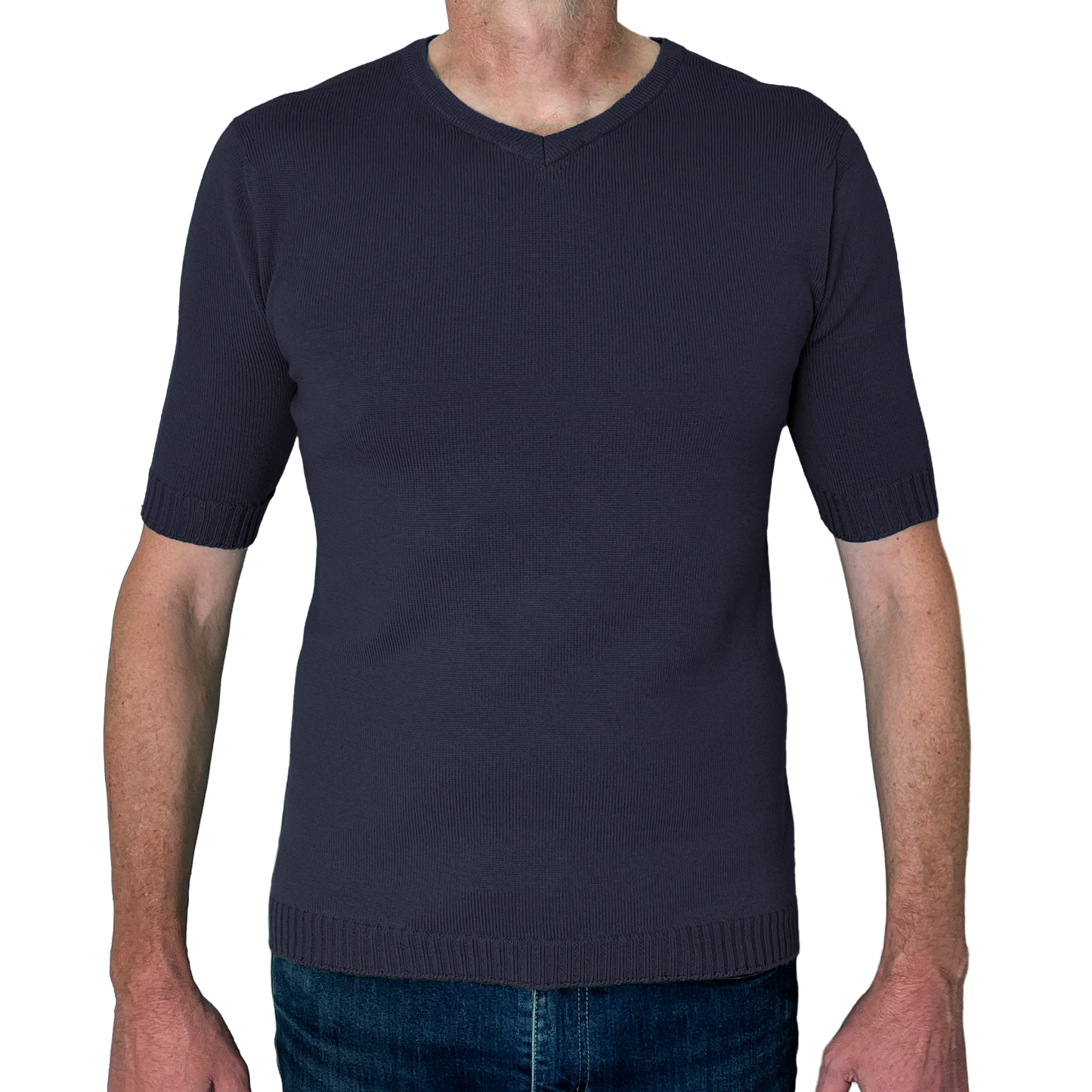 The Yallock v-neck short sleeve merino shirt