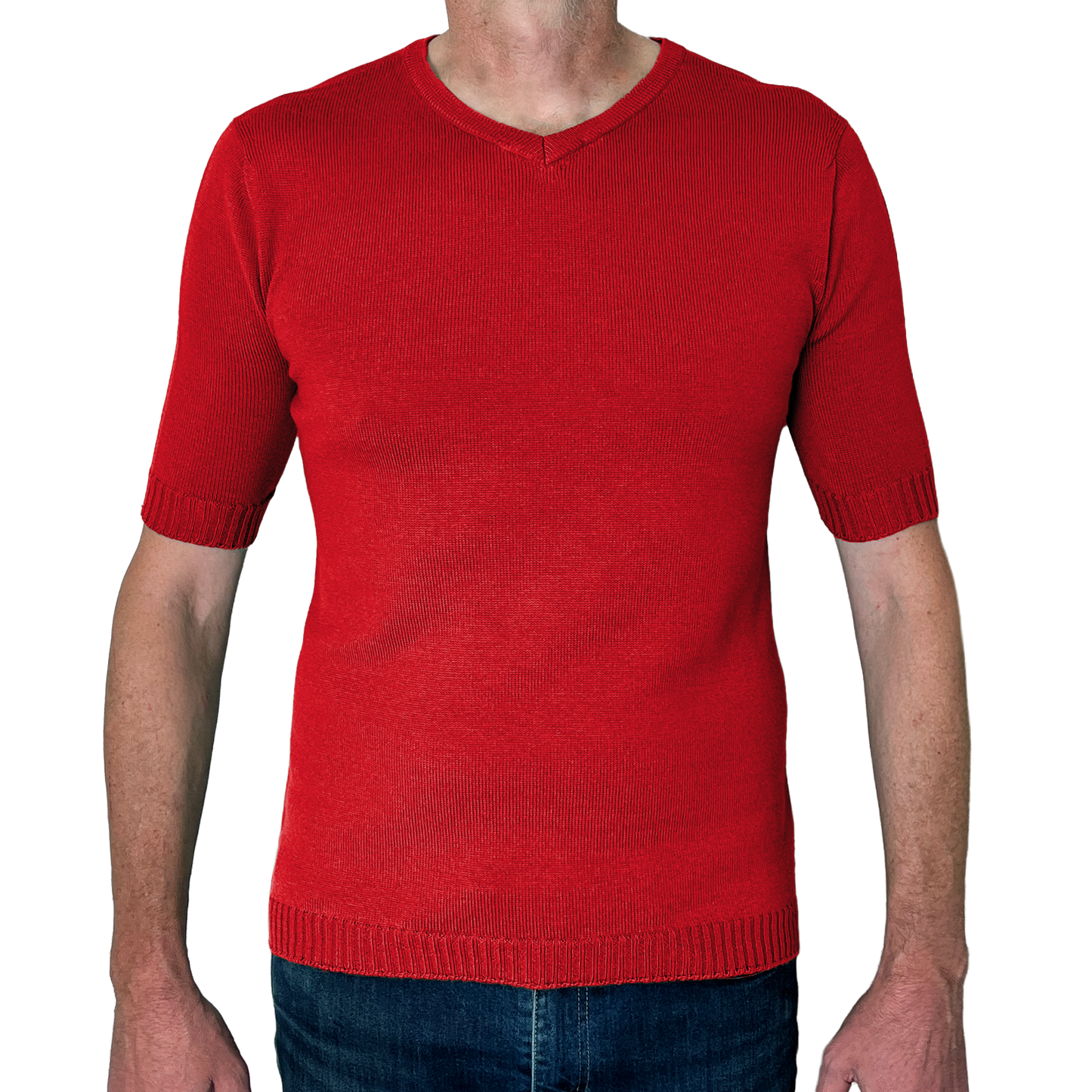 The Yallock v-neck short sleeve merino shirt