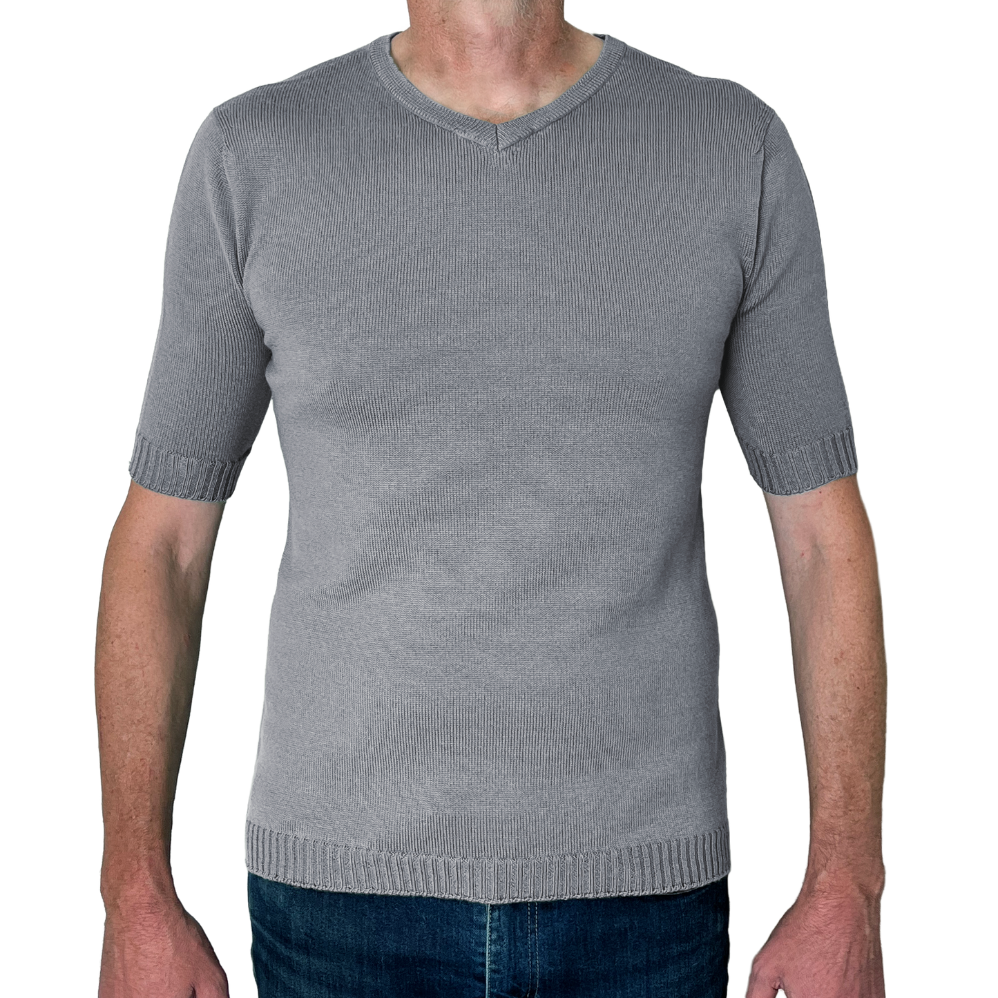 The Yallock v-neck short sleeve merino shirt
