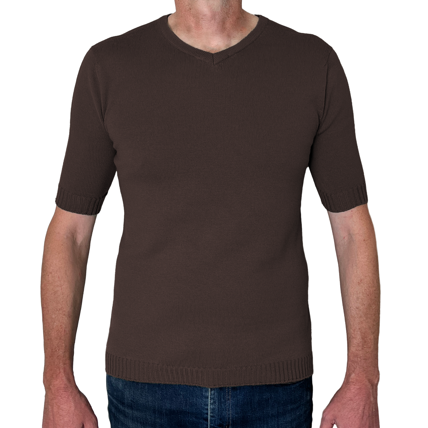 The Yallock v-neck short sleeve merino shirt