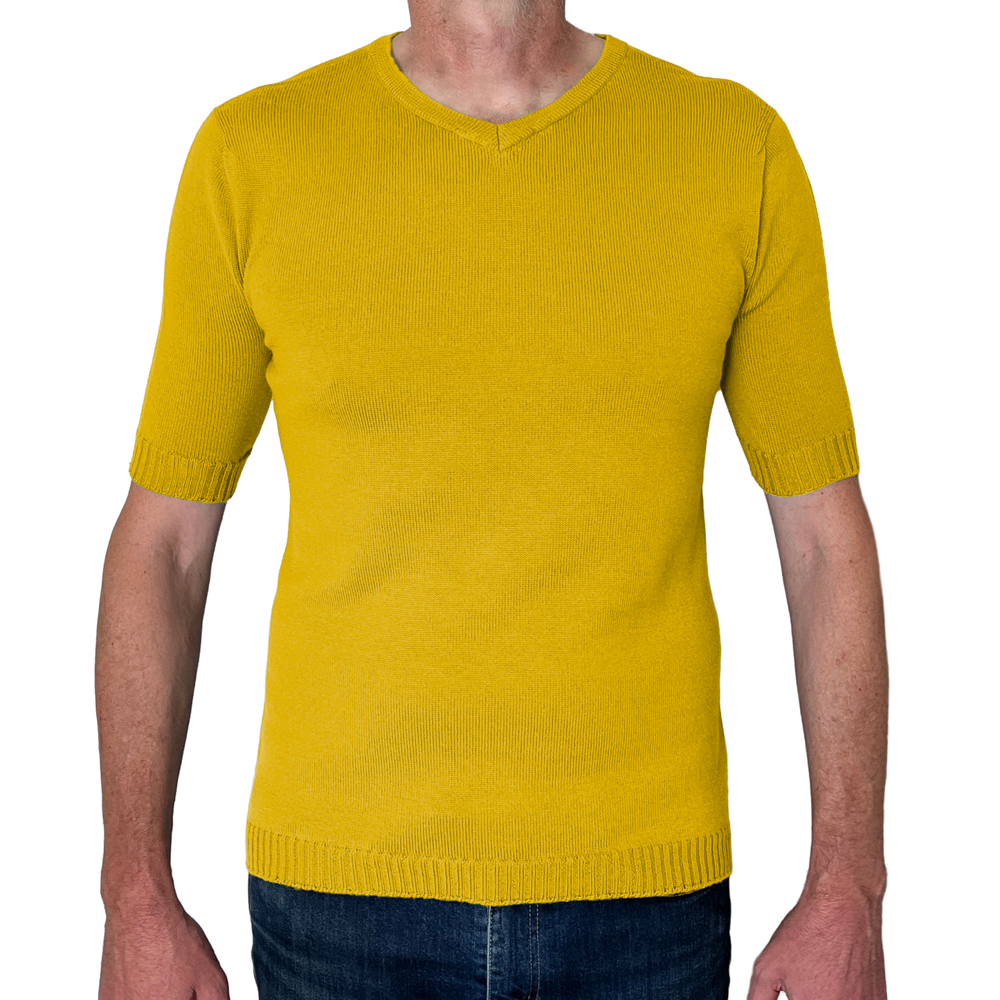 The Yallock v-neck short sleeve merino shirt