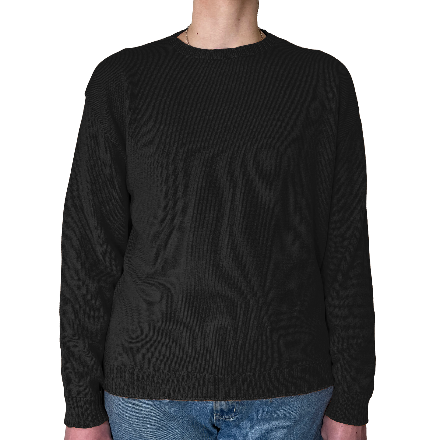 The Gladys boxy crew jumper - hip length