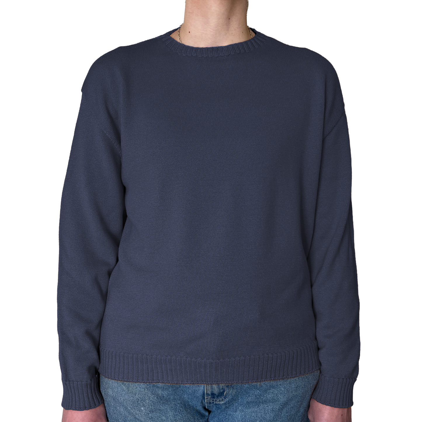 The Gladys boxy crew jumper - hip length