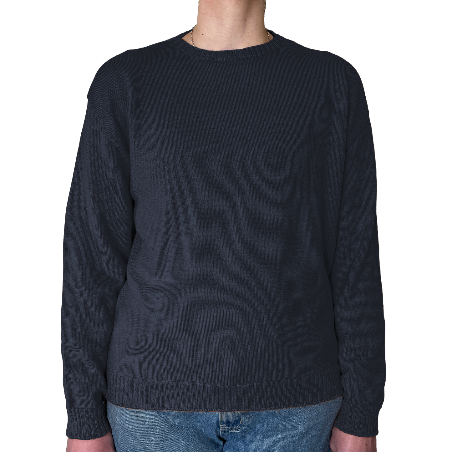 The Gladys boxy crew jumper - hip length