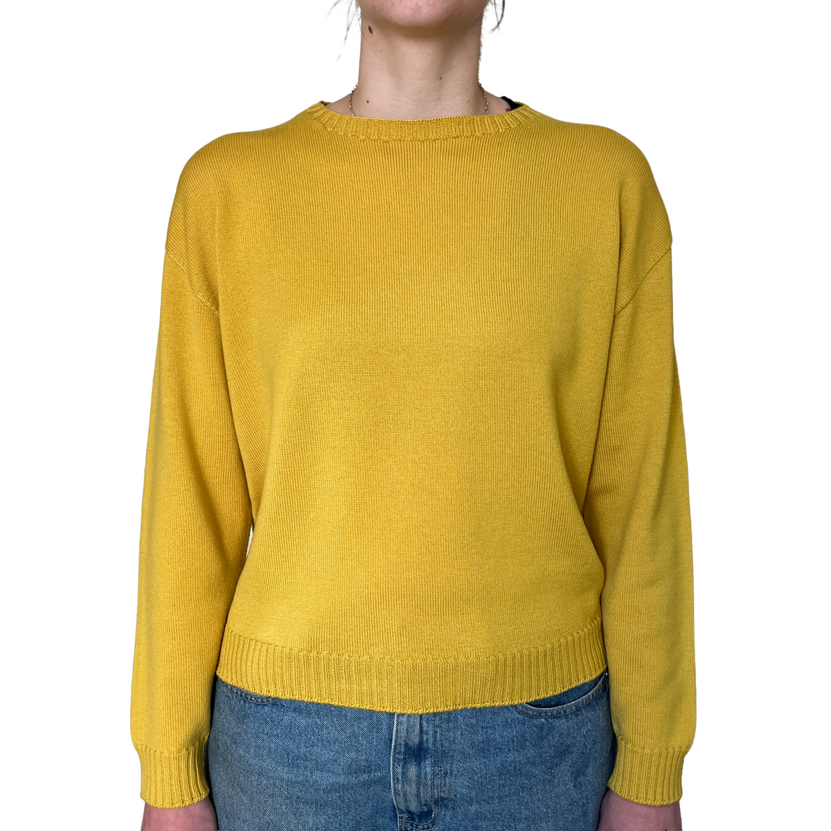 The Gladys boxy crew jumper - cropped length