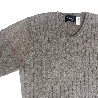 Ansett, Cable V-Neck Jumper