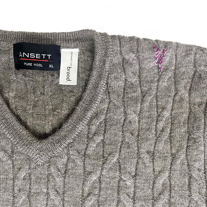 Ansett, Cable V-Neck Jumper